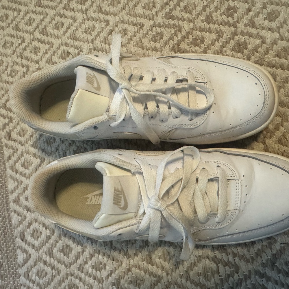 Nike White + Beige Women's Sneakers-Gemma - Picture 5 of 7
